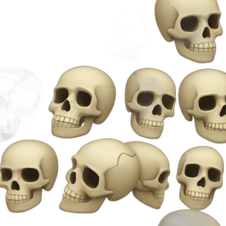 fragmented-skull emoji