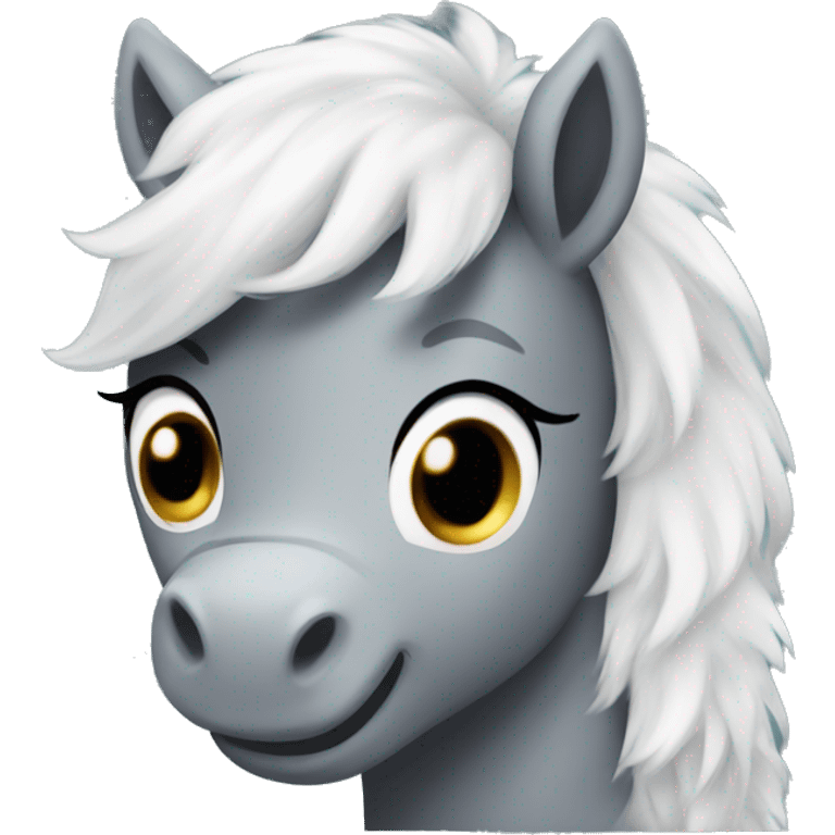 Fluffy pony  emoji