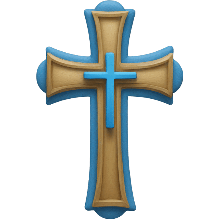 blue cross christian inspiration emoji