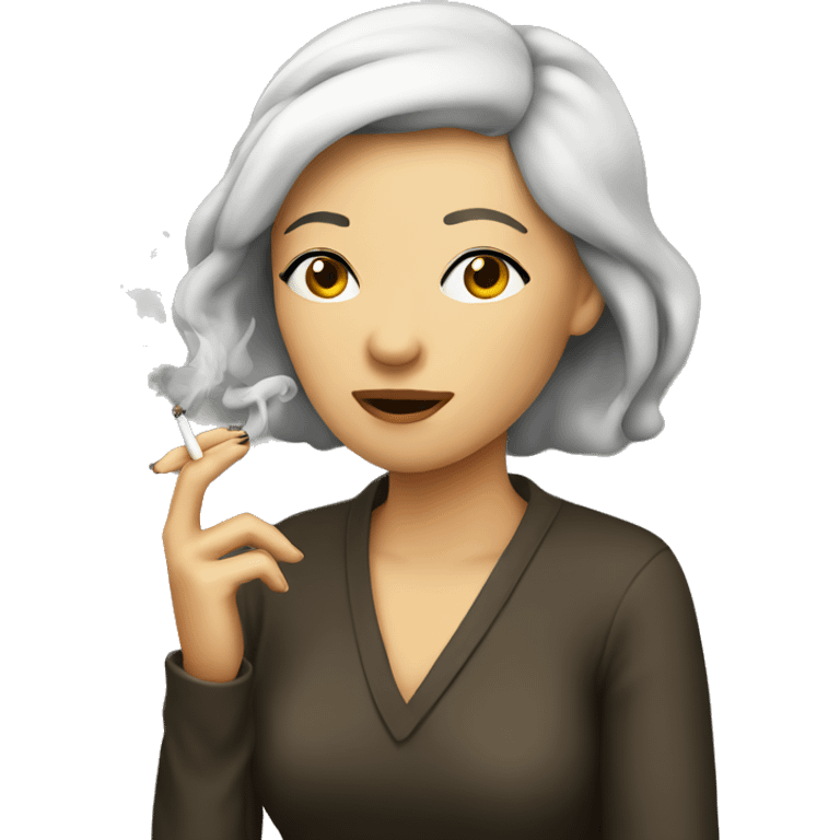 Women smoking  emoji