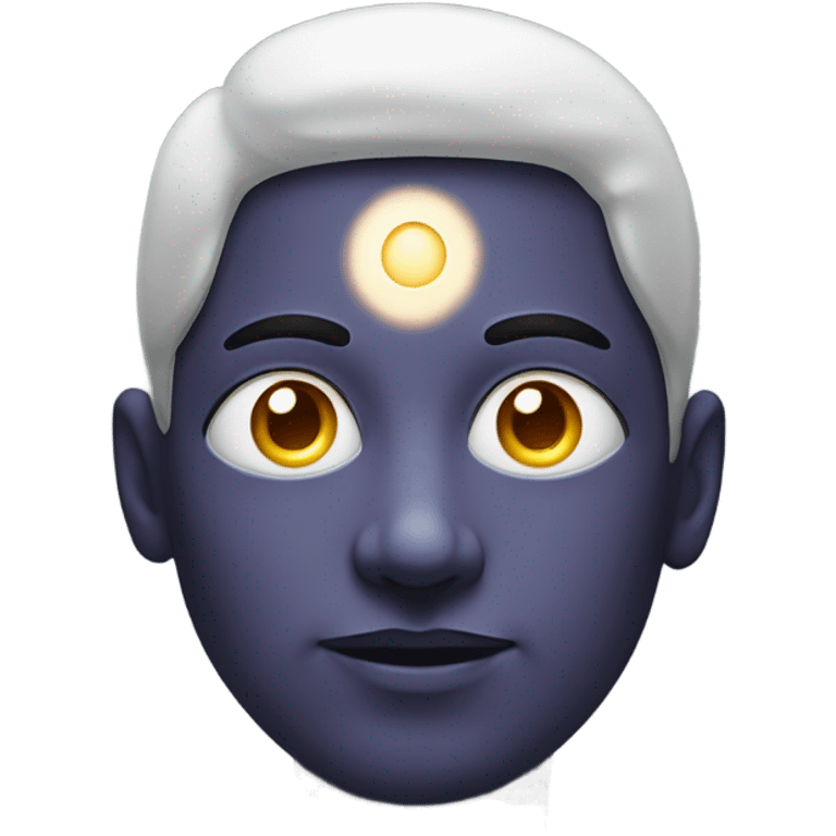 person with third eye open emoji