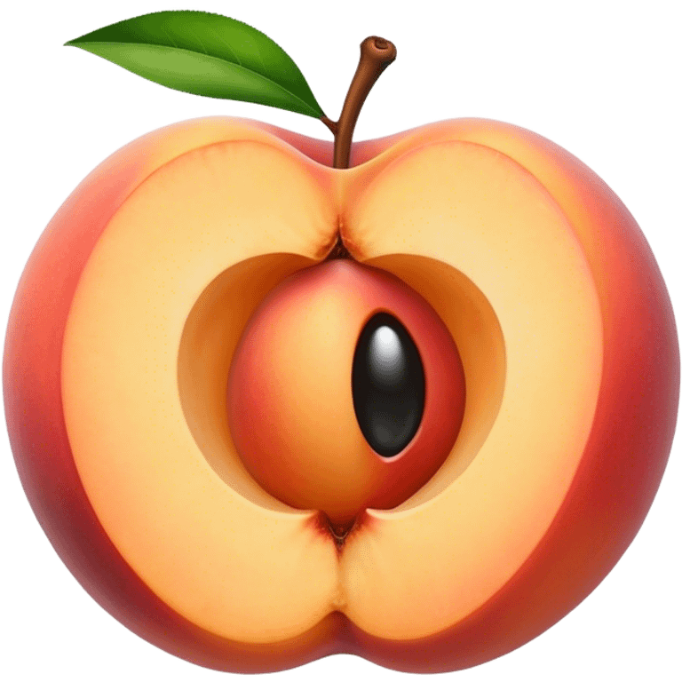 Peach with a hole emoji