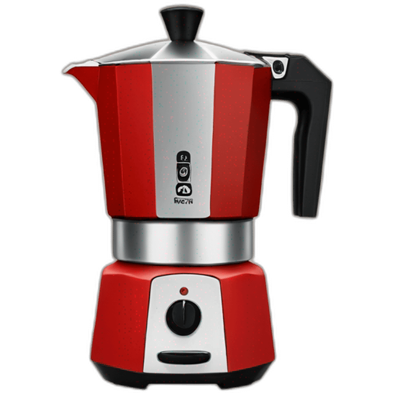 Moka pot fully red emoji