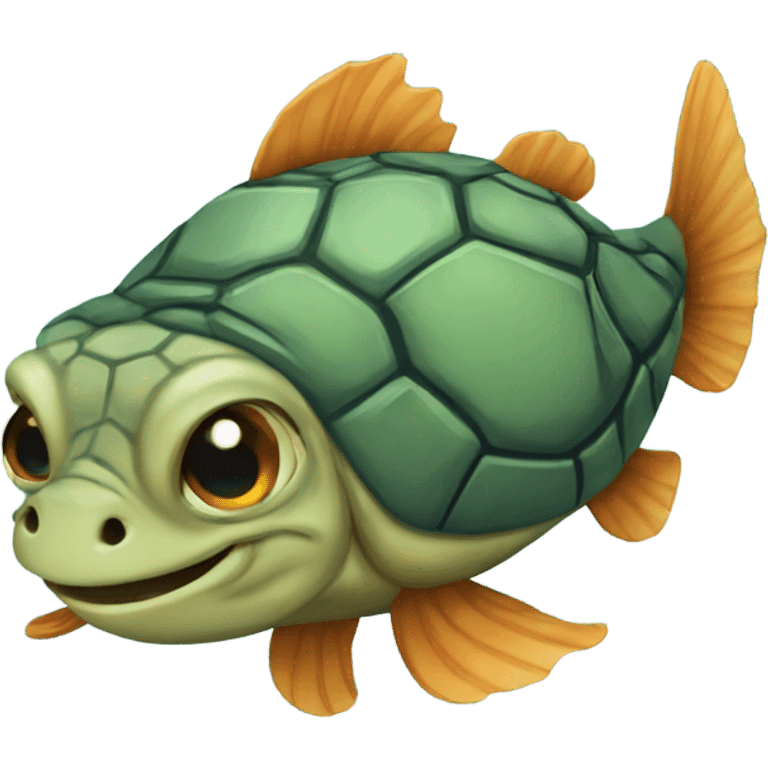 Turtle fish emoji