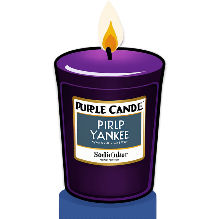 Purple Yankee candle  emoji