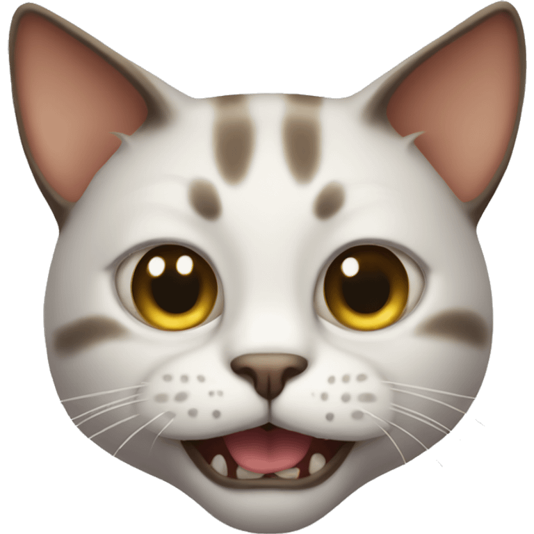 cat with horn but ugly emoji