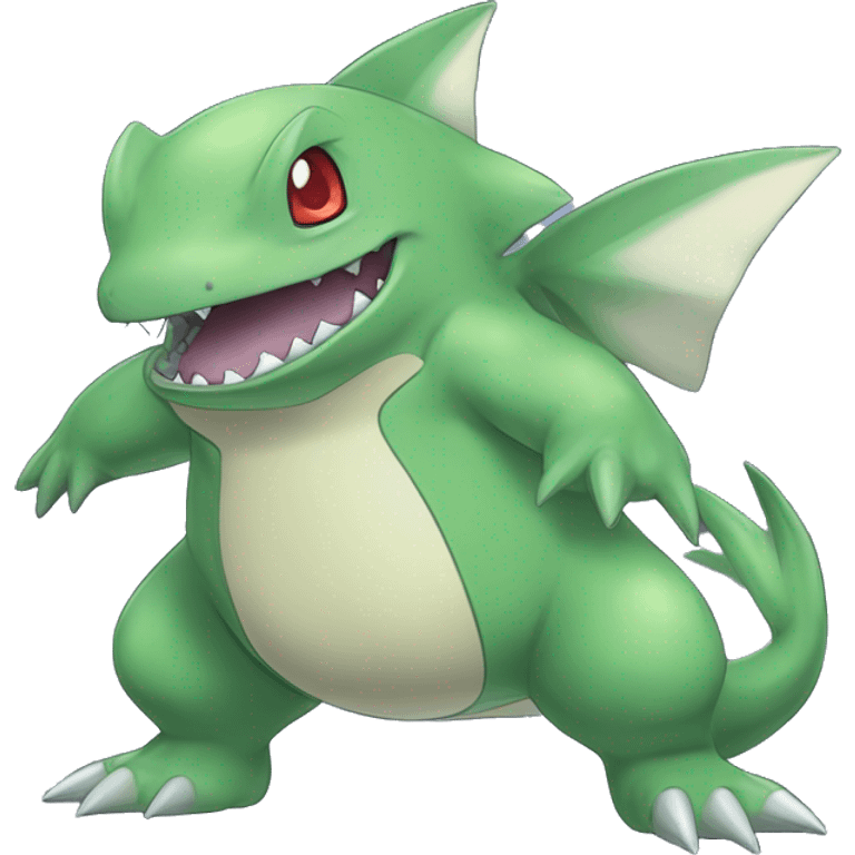 Larvitar-Sharpedo-Gabite-Gible-Digimon Full Body emoji