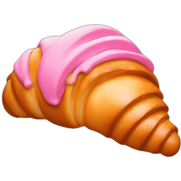 pink croissant emoji