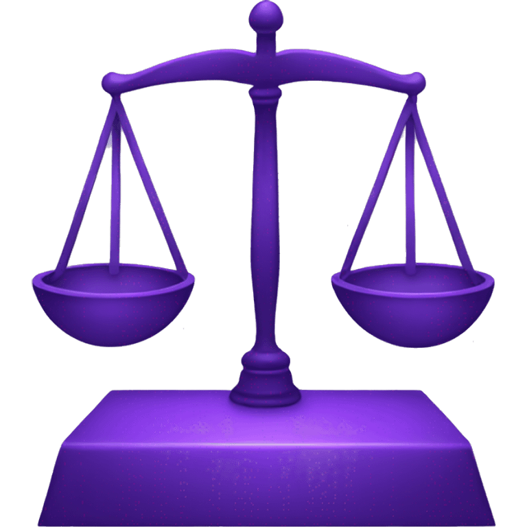 purple balance scale emoji