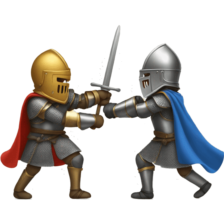 Two knights fighting emoji