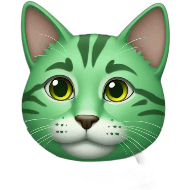 green cat emoji