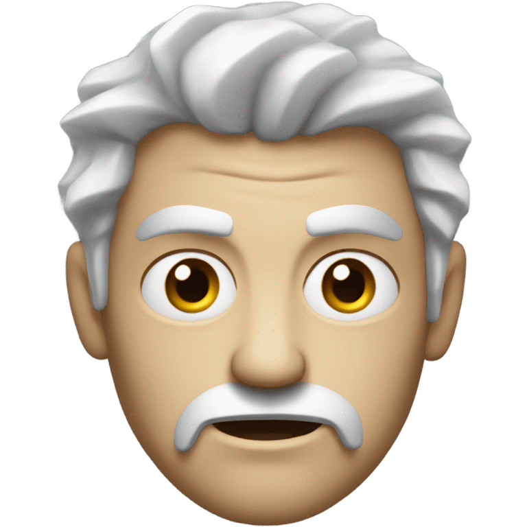 Scary white man emoji