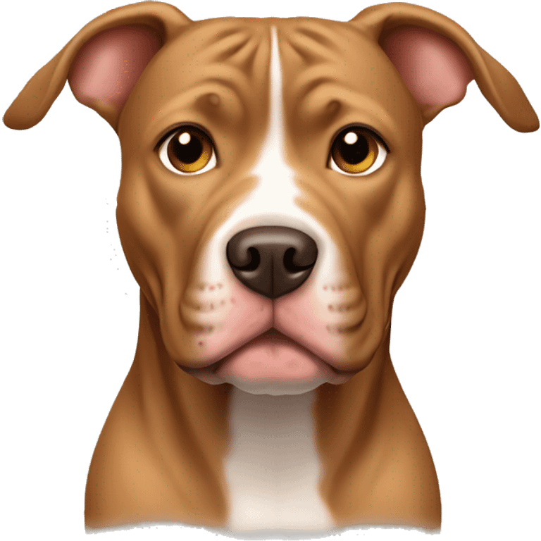 Light brown pitbull dog emoji