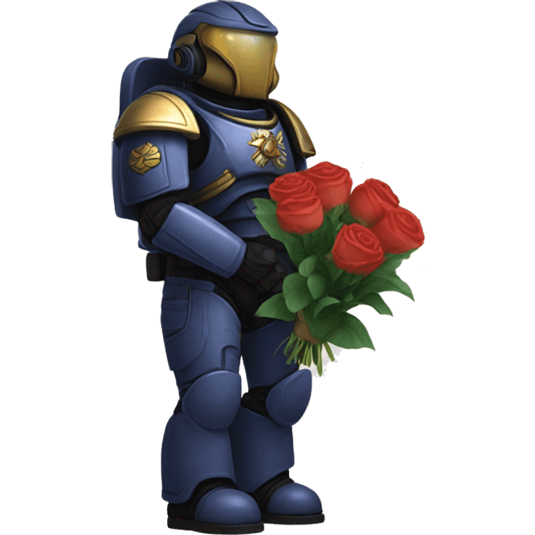 spacemarine holding flowers  emoji