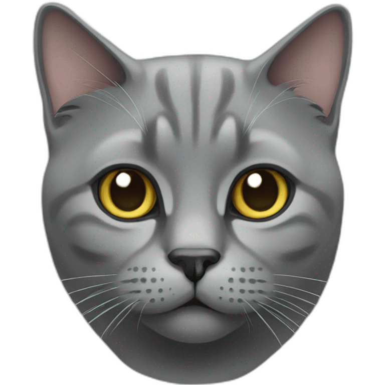 Grey British cat emoji