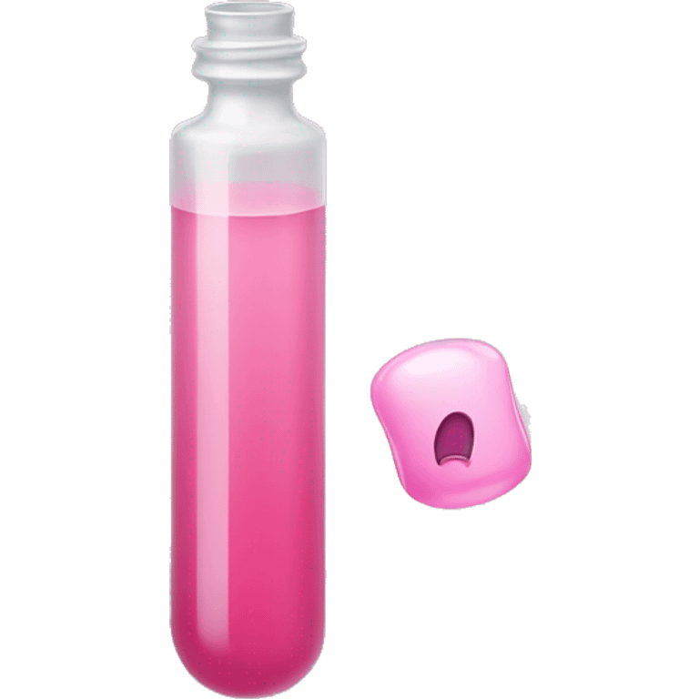 Cute pinkish vial of Botox  emoji