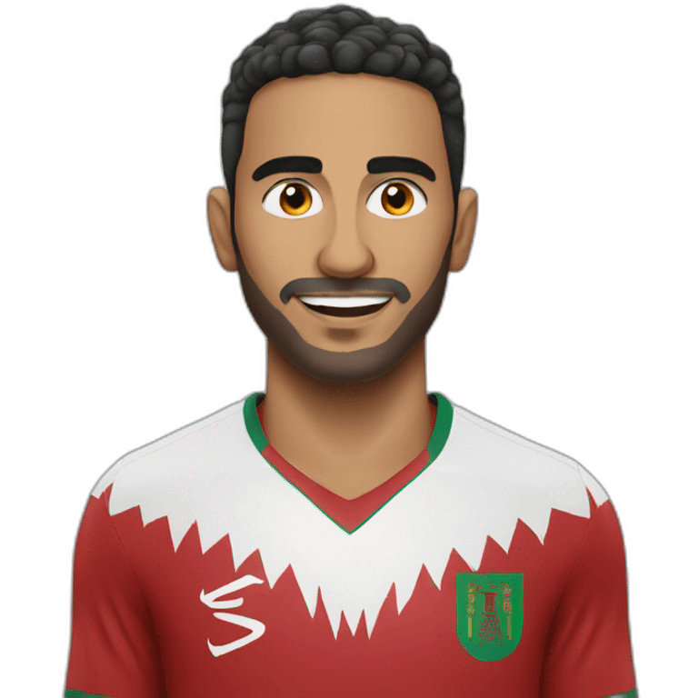 moroccan football player emoji