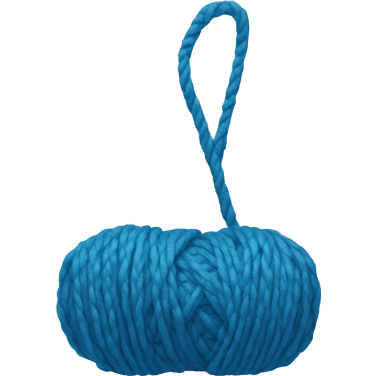 Blue yarn emoji