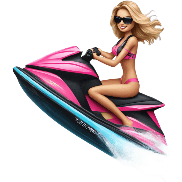 Photo of Victoria secret model on a jet ski emoji