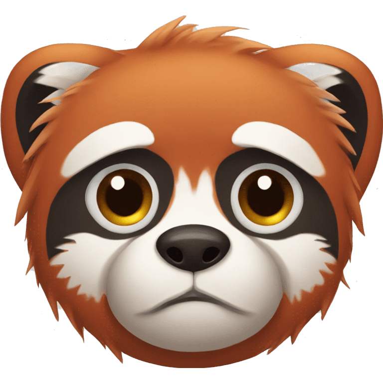 coding tired red panda emoji