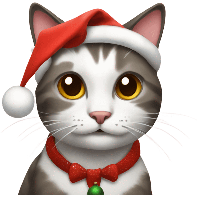 Christmas cat emoji