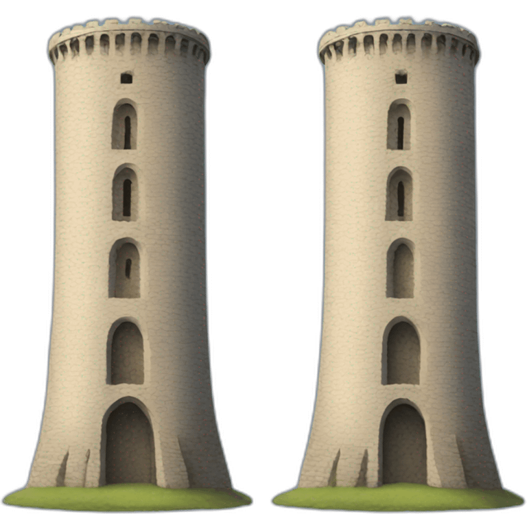 Two towers emoji