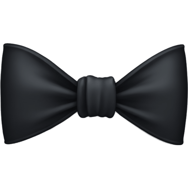 One singular black bow emoji