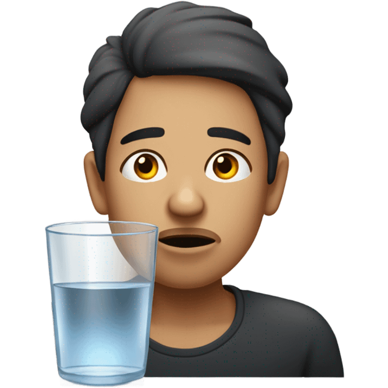 Thirsty emoji