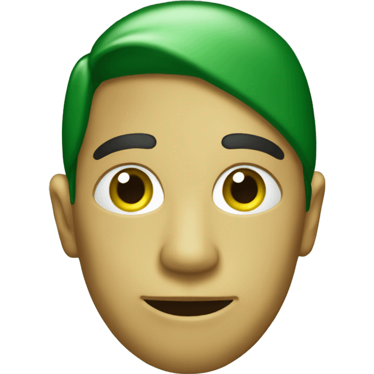 Green and gold christmas emoji