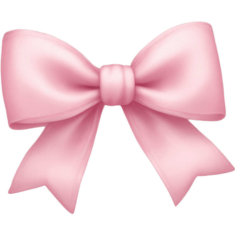 Cute light pink bow  emoji