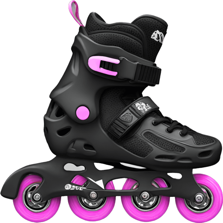 a black rollerblade inline skate, the model called "TWISTER XT" emoji