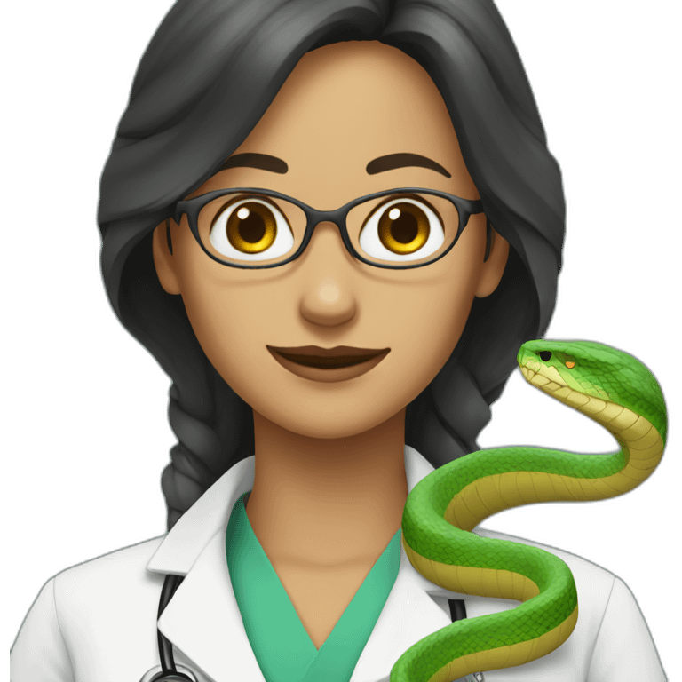 She doctor is in the form of a snake emoji