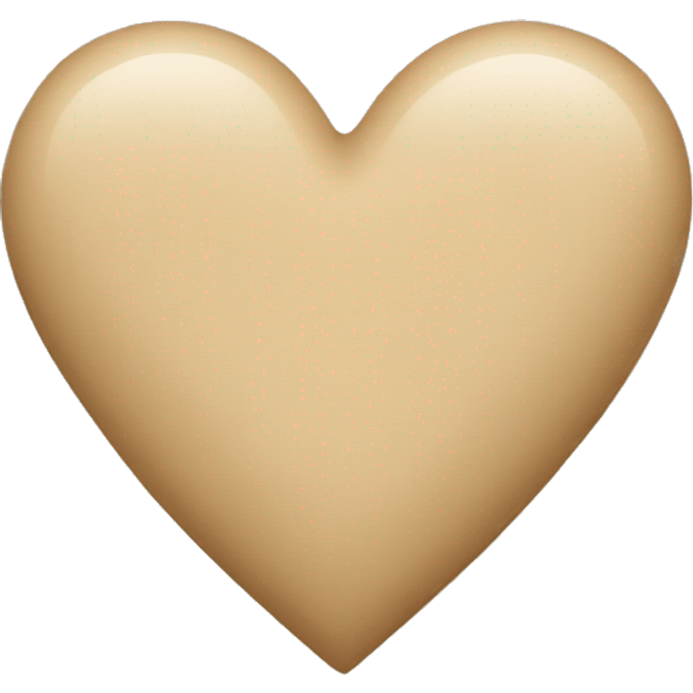 beige heart emoji