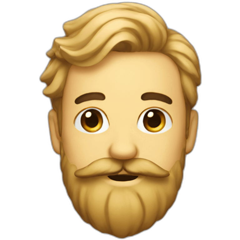 a star with a beard and moustache emoji