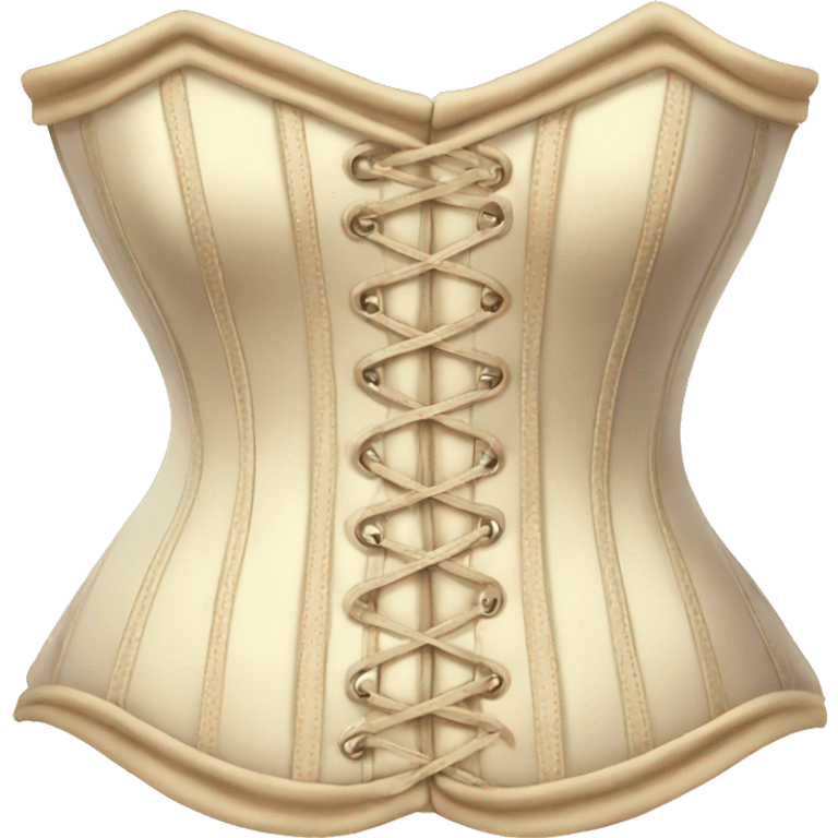 Cream colored corset  emoji