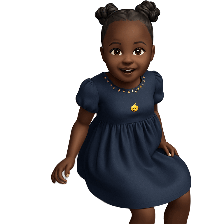 dark-skinned beauty in dress emoji