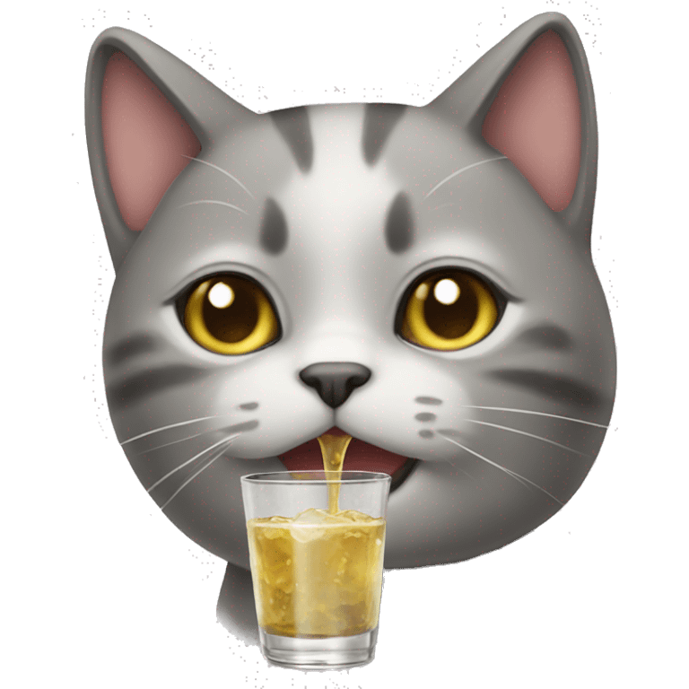 cat that drink alchool emoji