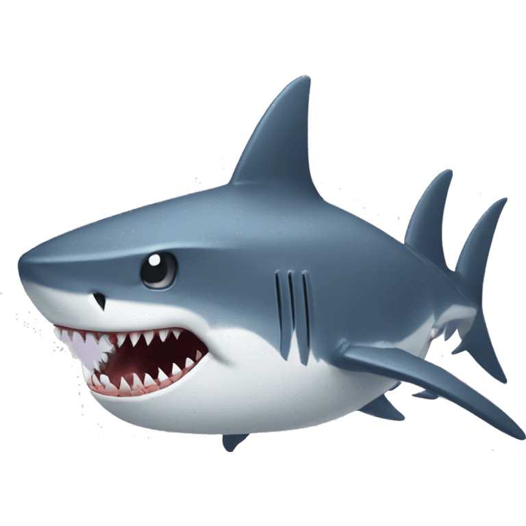 Shark sharp teeth only emoji