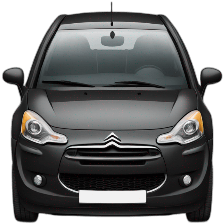 Voiture citroen c3 noir emoji