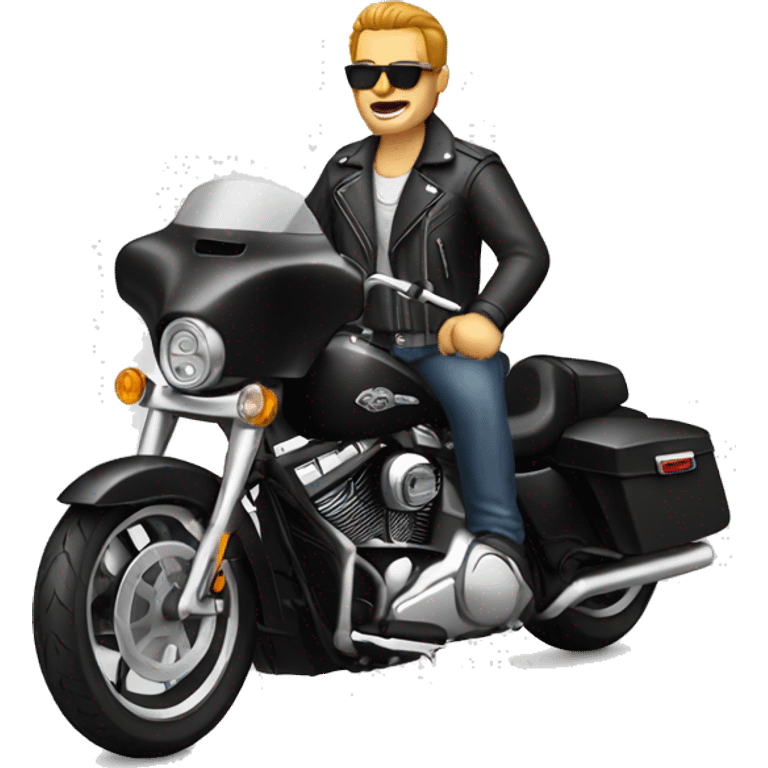 harley biker emoji