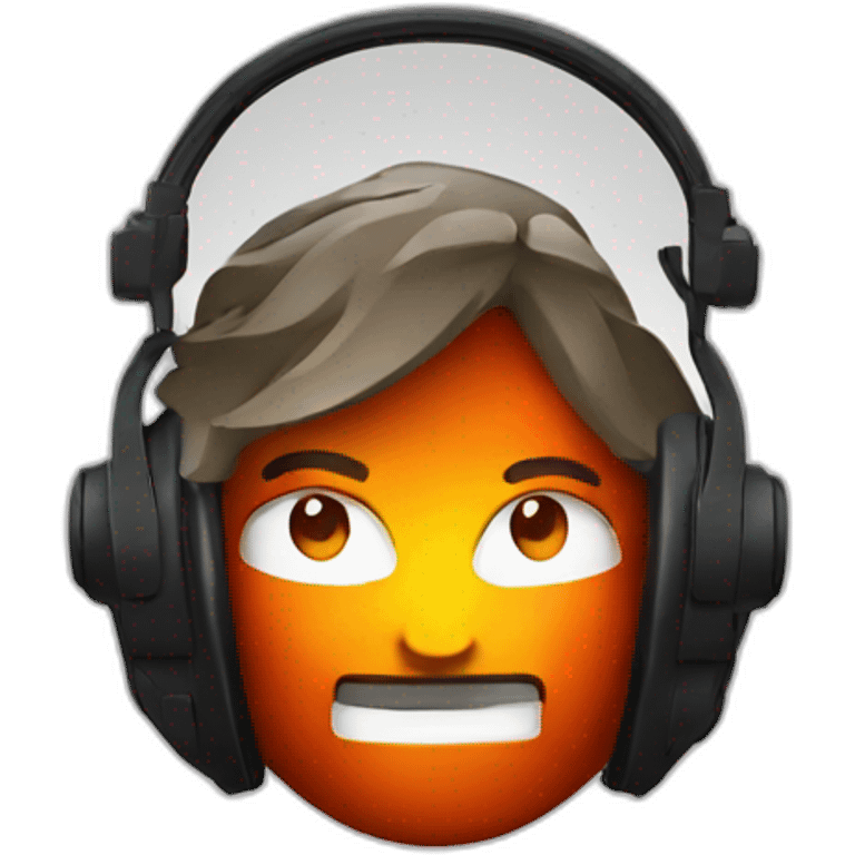 dj playing magma emoji