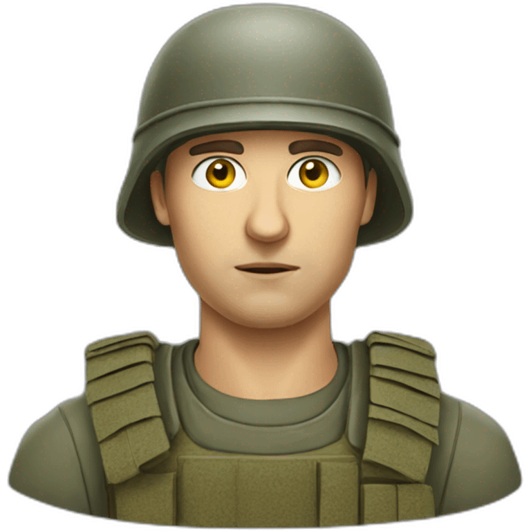 ukrainian soldier head emoji