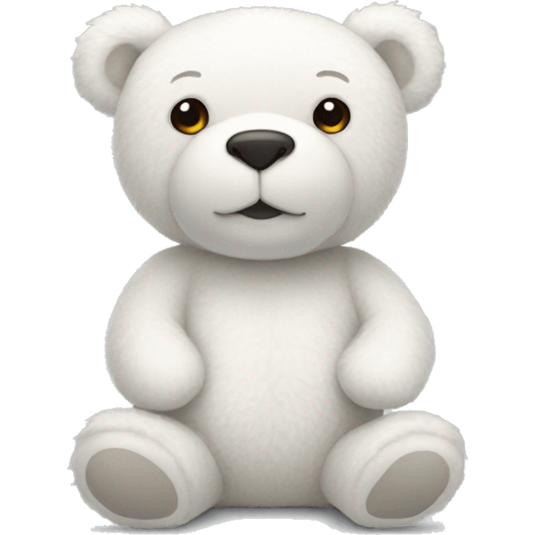 White Teddy bear emoji