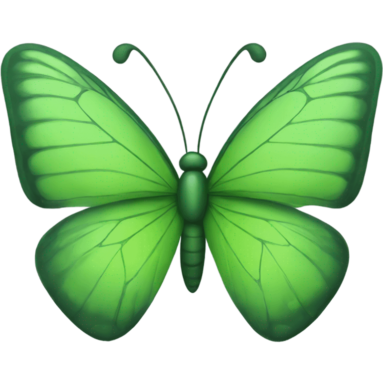 Green butterfly emoji