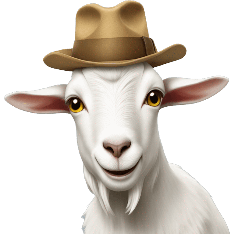 Goat in a hat emoji