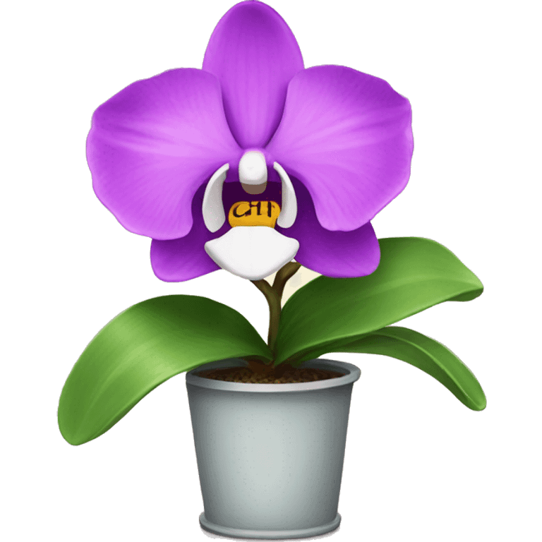 orchid plant emoji