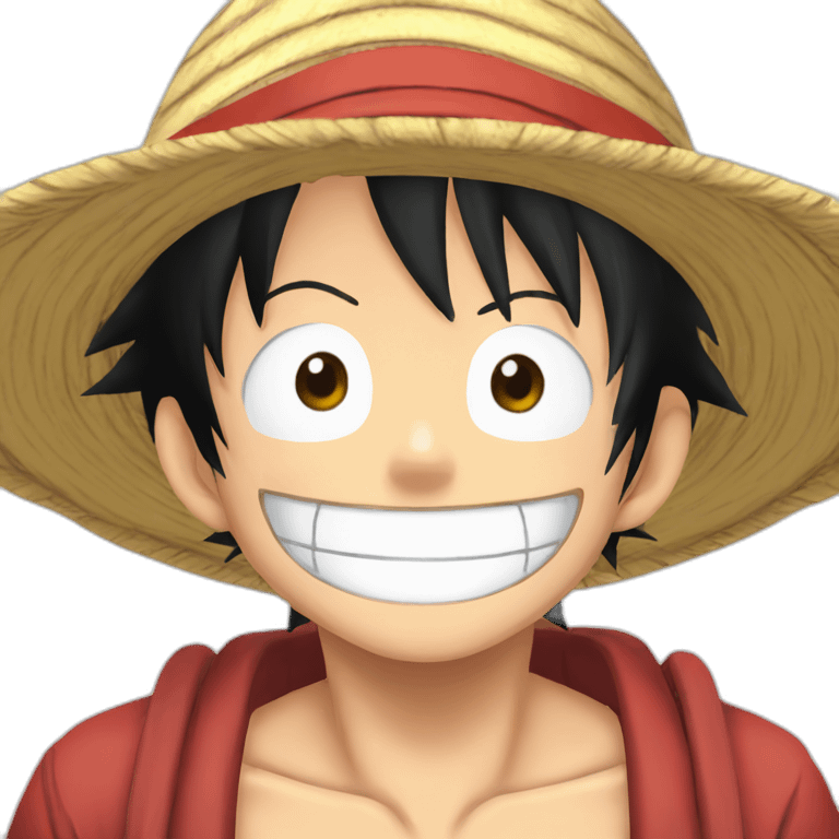 monkey d luffy small smile emoji