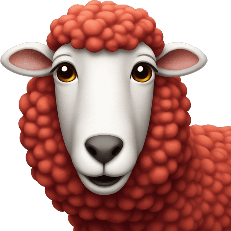 red sheep emoji