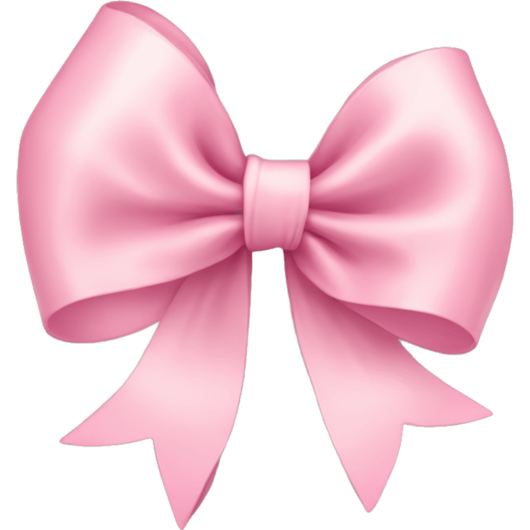 light pink ribbon bow emoji