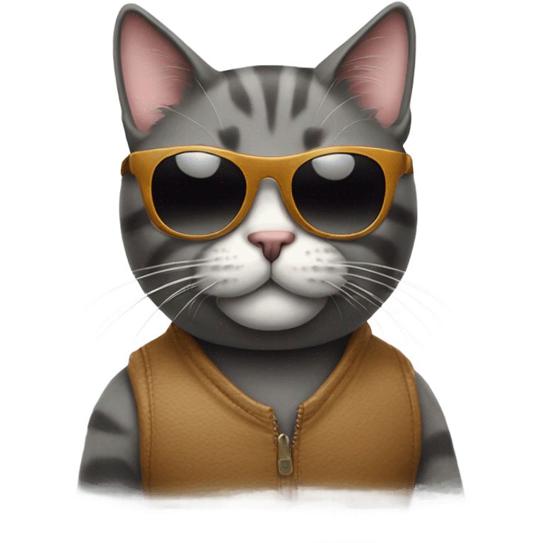 Cat with sunglasses emoji